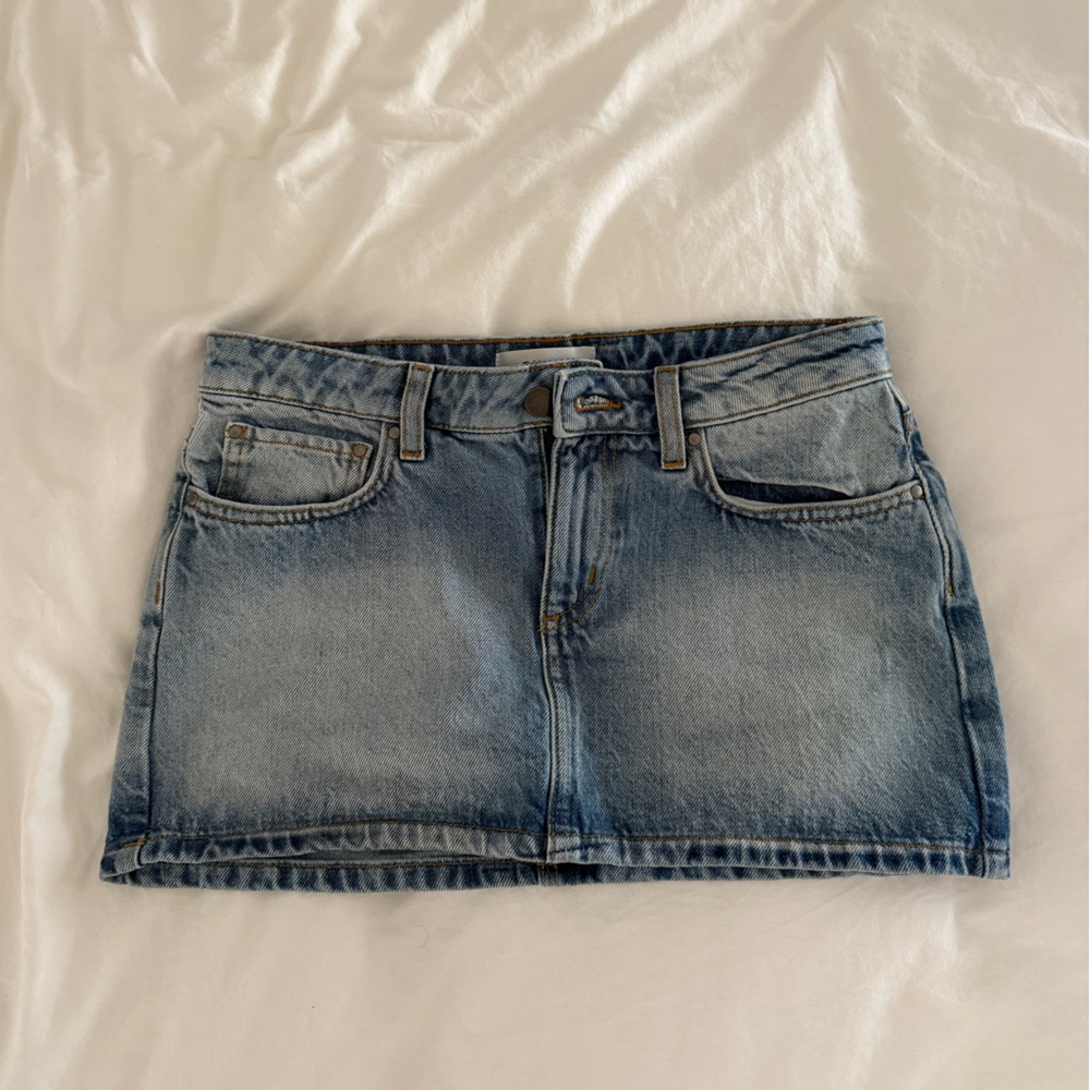 Danielle Guizio Denim Mini Skirt